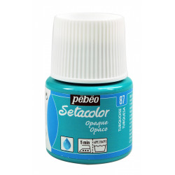 Setacolor Opaque paint for fabrics - Pébéo - Turquoise, 45 ml