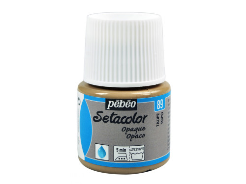 Setacolor Opaque paint for fabrics - Pébéo - Taupe, 45 ml