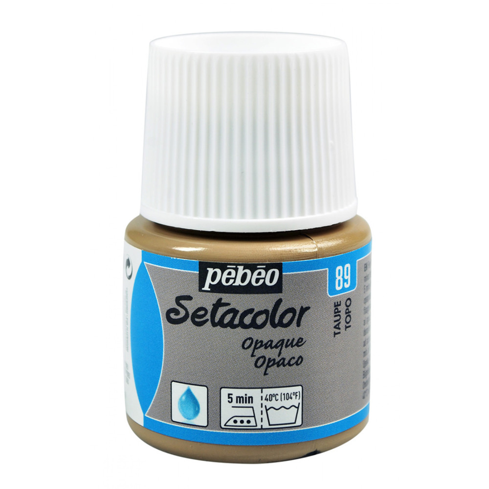 Setacolor Opaque paint for fabrics - Pébéo - Taupe, 45 ml