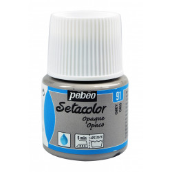 Setacolor Opaque paint for fabrics - Pébéo - Grey, 45 ml