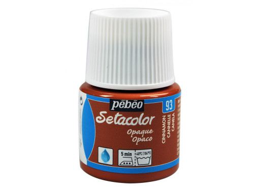 Setacolor Opaque paint for fabrics - Pébéo - Cinnamon, 45 ml