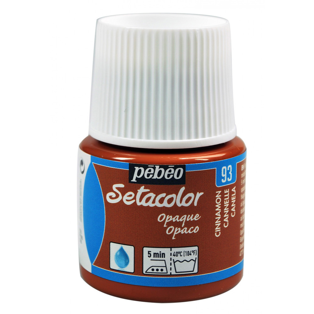 Farba do tkanin Setacolor Opaque - Pébéo - Cinnamon, 45 ml