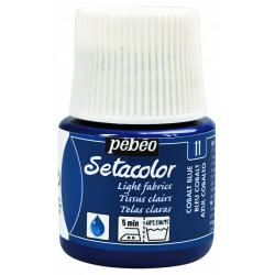 Setacolor paint for light fabrics - Pébéo - Cobalt Blue, 45 ml