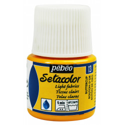 Setacolor paint for light fabrics - Pébéo - Buttercup, 45 ml
