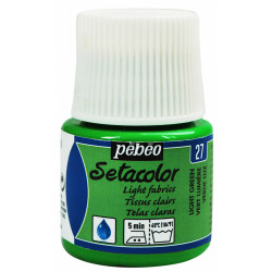 Setacolor paint for light fabrics - Pébéo - Light Green, 45 ml