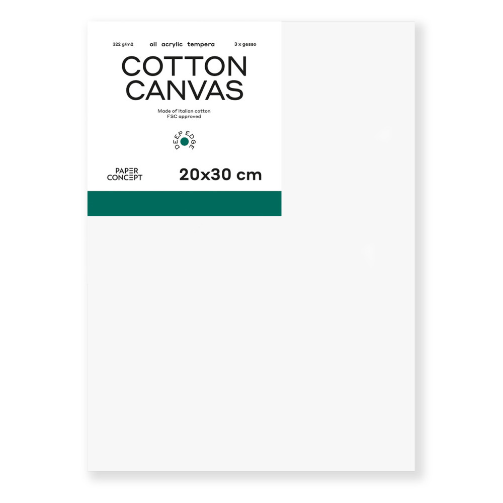 Cotton stretched canvas Deep Edge 3D - PaperConcept - 20 x 30 cm