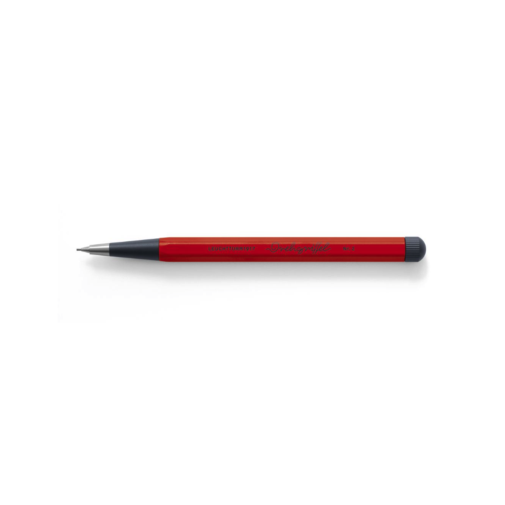Ołówek Drehgriffel Nr. 2 - Leuchtturm1917 - Red, 0,7 mm, HB