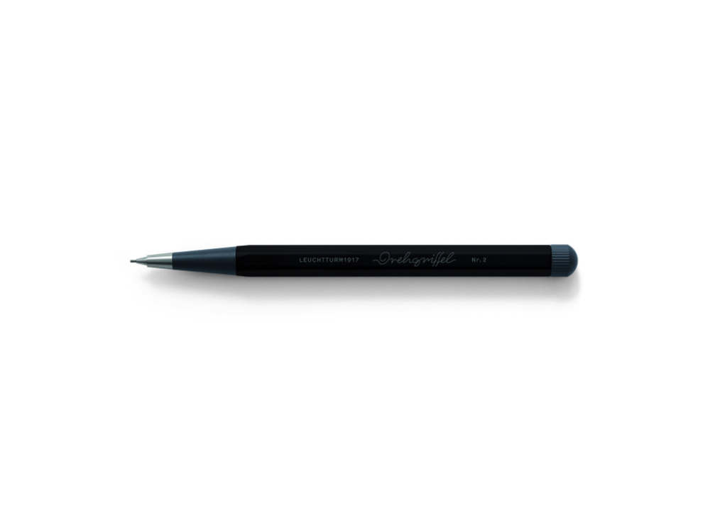 Ołówek Drehgriffel Nr. 2 - Leuchtturm1917 - Black, 0,7 mm, HB