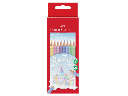 Set of Castle colored pencils - Faber-Castell - Pastel, 10 pcs.