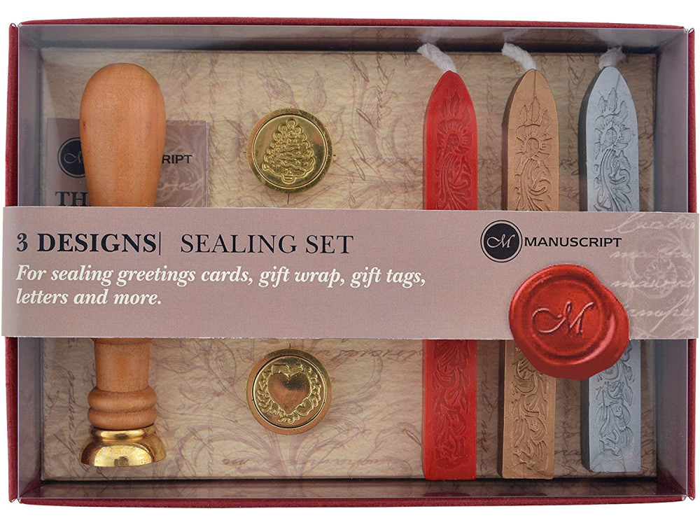 3 Designs Sealing Set - Manuscript