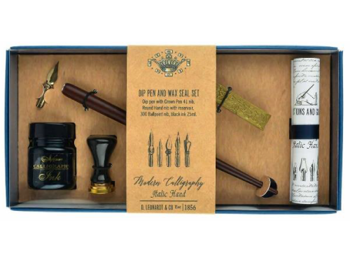 Zestaw do kaligrafii i lakowania - Manuscript - Dip Pen And Wax Seal Set