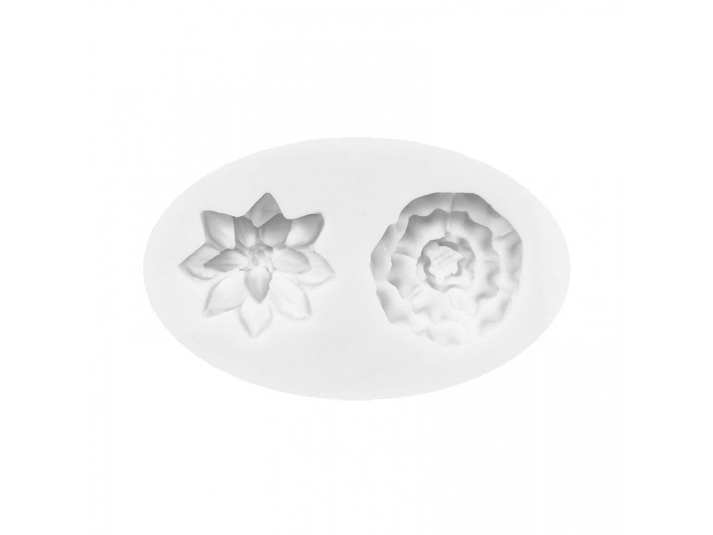 Silicone mold - Pentart - 2 flowers