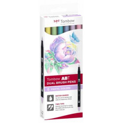 Zestaw pisaków Dual Brush Pen Pastel - Tombow - 6 szt.