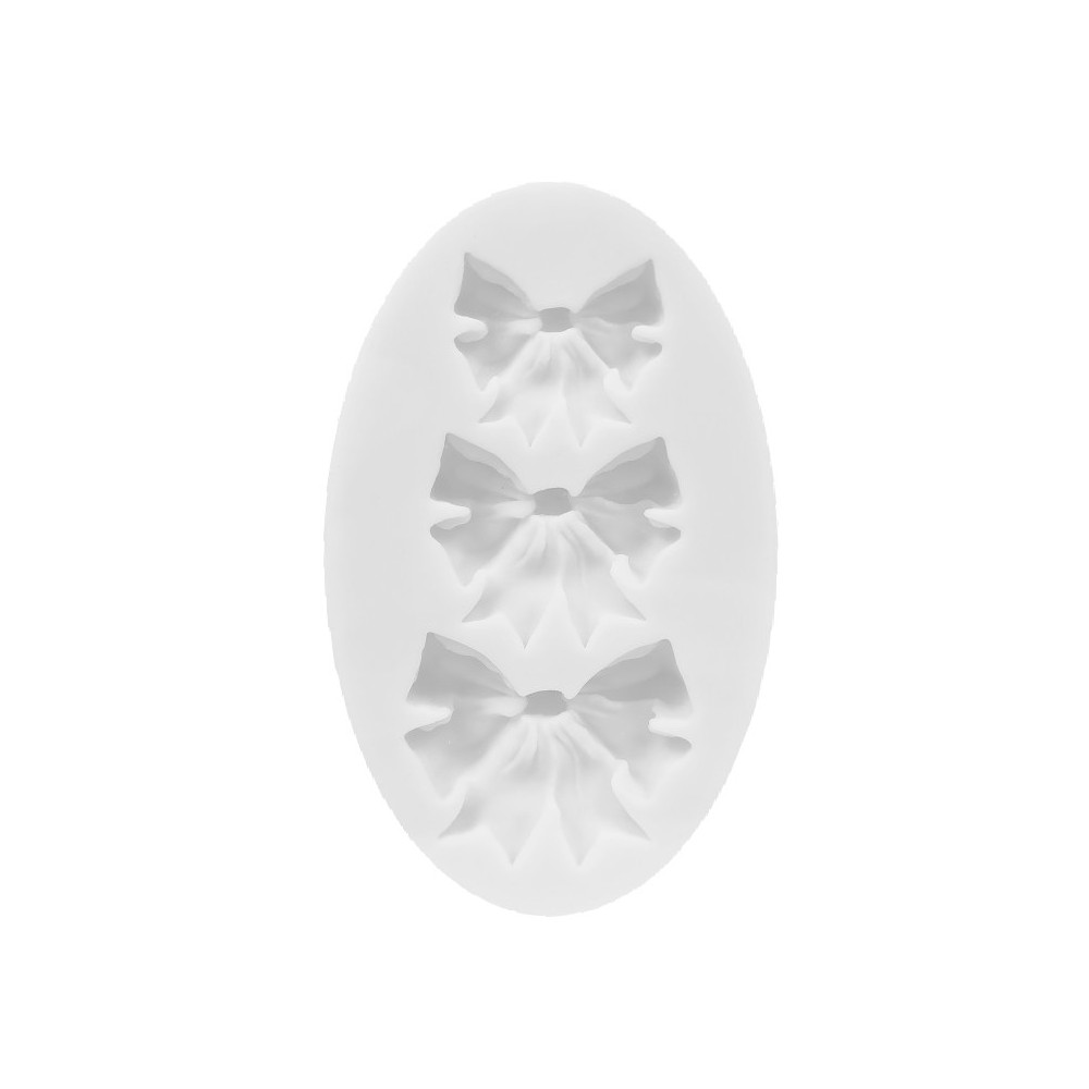 Forma silikonowa do odlewów - Pentart - 3 kokardki