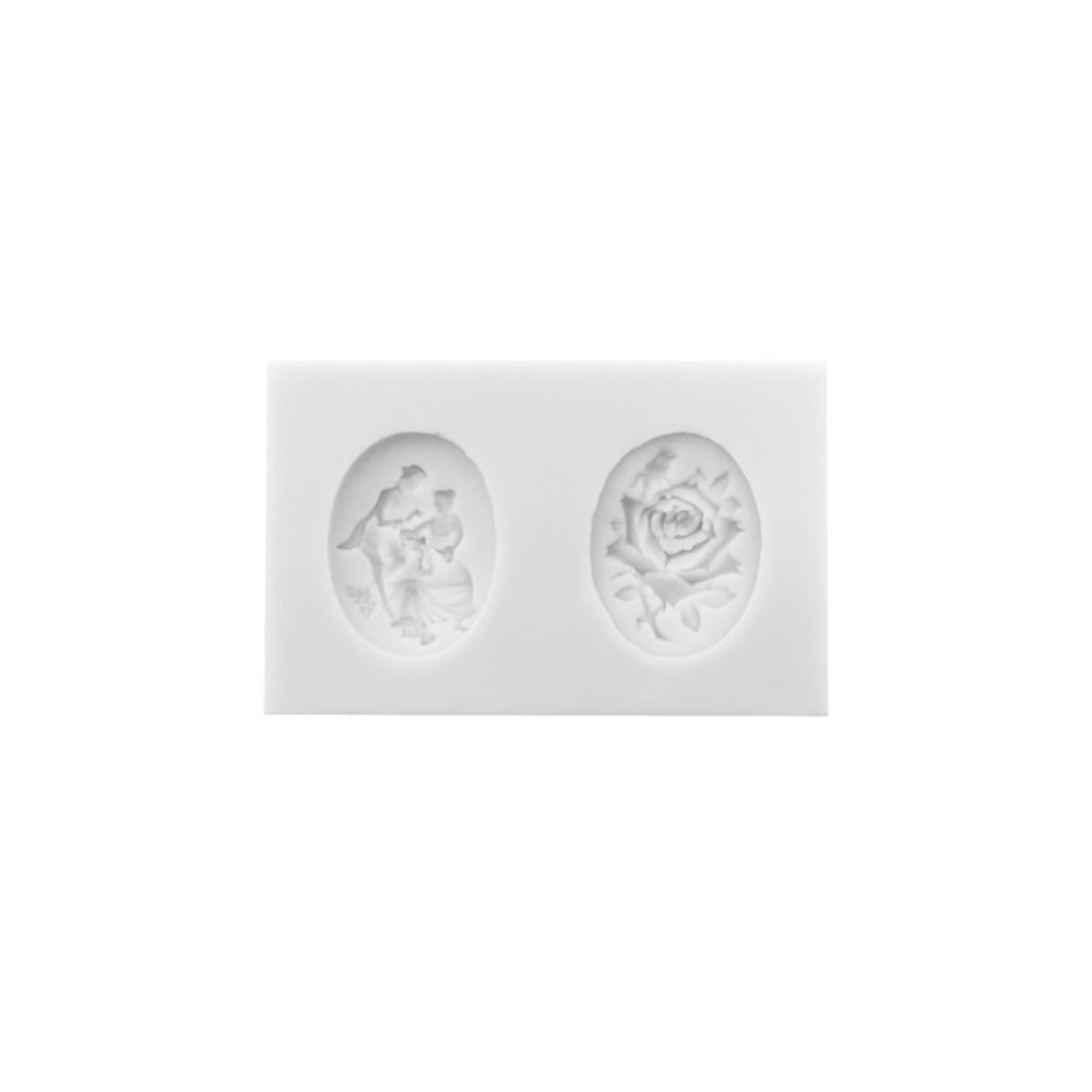 Silicone mold - Pentart - 2 antique medallions