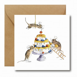 Greeting card - Hi Little - The icing on the cake, 14,5 x 14,5 cm