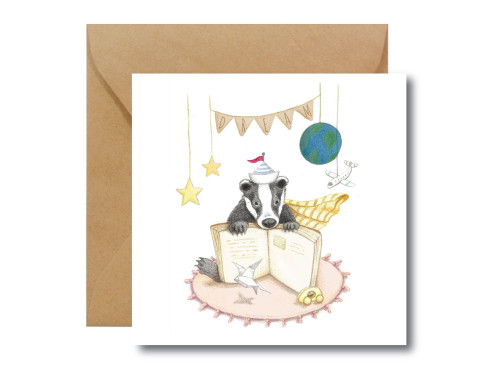 Greeting card - Hi Little - Dream, 14,5 x 14,5 cm