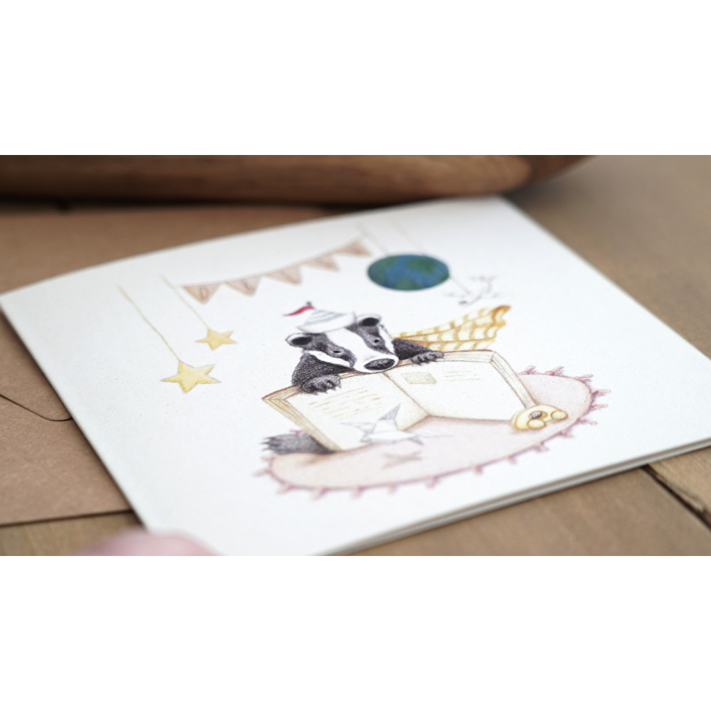 Greeting card - Hi Little - Dream, 14,5 x 14,5 cm