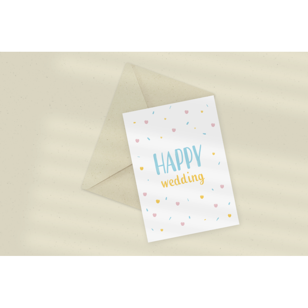 Kartka okolicznościowa - Eökke - Happy Wedding