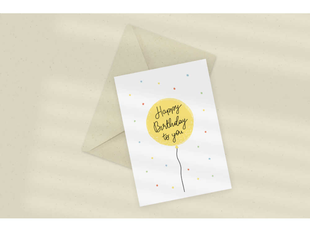 Greeting card - Eökke - Happy Birthday to You, 12 x 17 cm