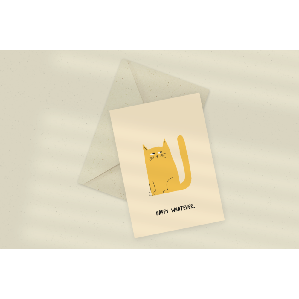 Greeting card - Eökke - Happy Whatever, 12 x 17 cm