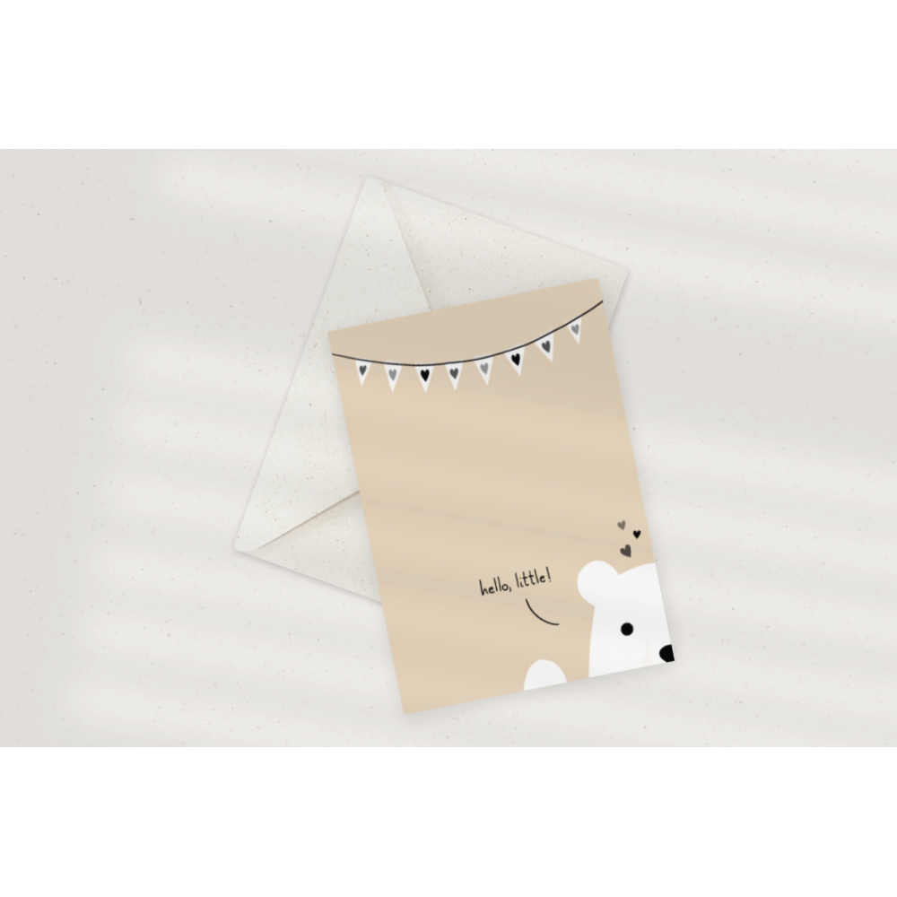 Greeting card - Eökke - Hello, little!, 12 x 17 cm