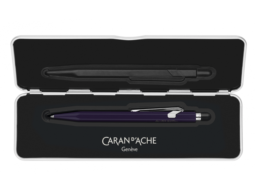 849 Limited Edition ballpoint pen with case - Caran d'Ache - Dark Purple