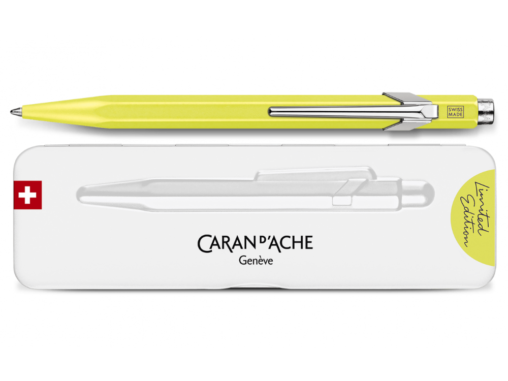 Długopis 849 Limited Edition z etui - Caran d'Ache - Neon Yellow