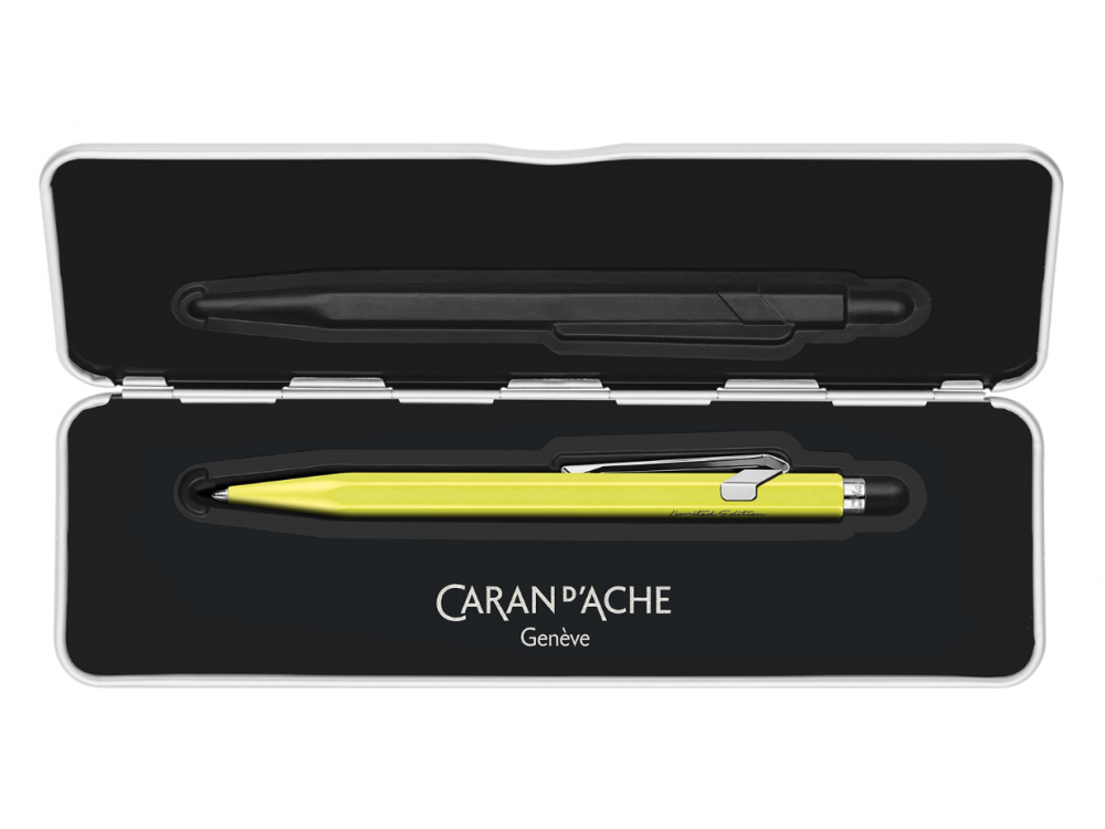 849 Limited Edition ballpoint pen with case - Caran d'Ache - Neon Yellow