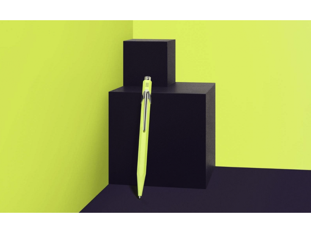 849 Limited Edition ballpoint pen with case - Caran d'Ache - Neon Yellow