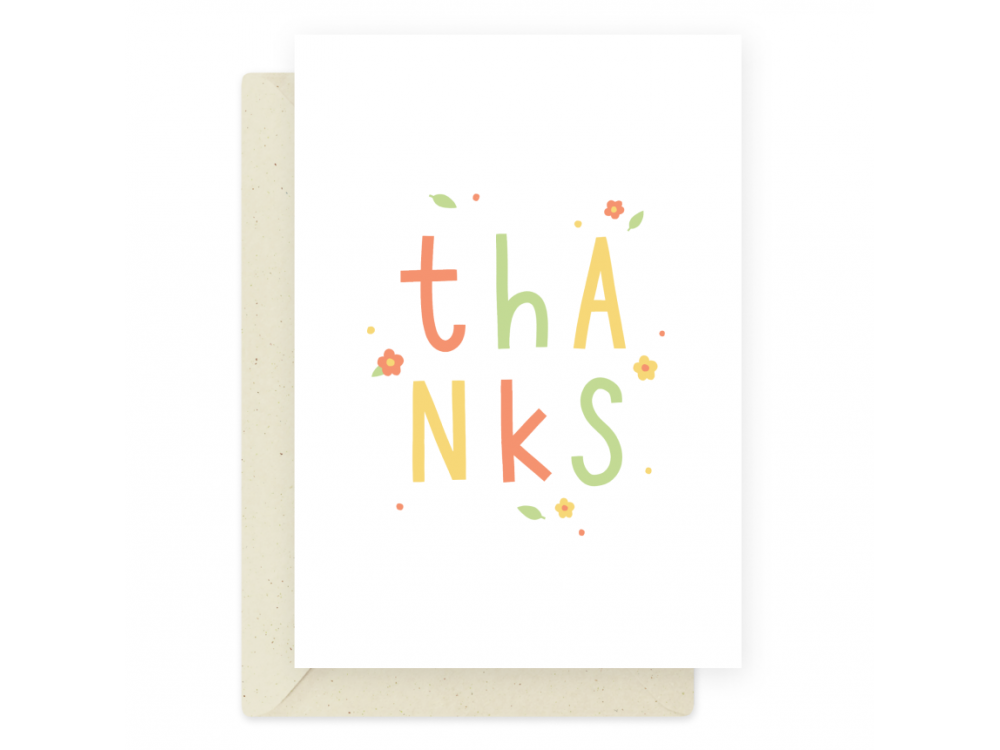Kartka okolicznościowa - Eökke - Thanks, 12 x 17 cm