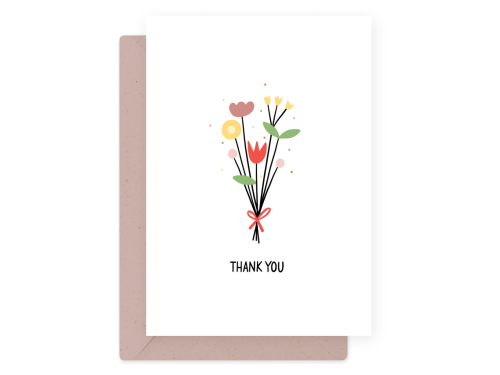 Kartka okolicznościowa - Eökke - Thank You, 12 x 17 cm