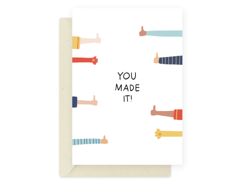 Greeting card - Eökke - You Made It!, 12 x 17 cm