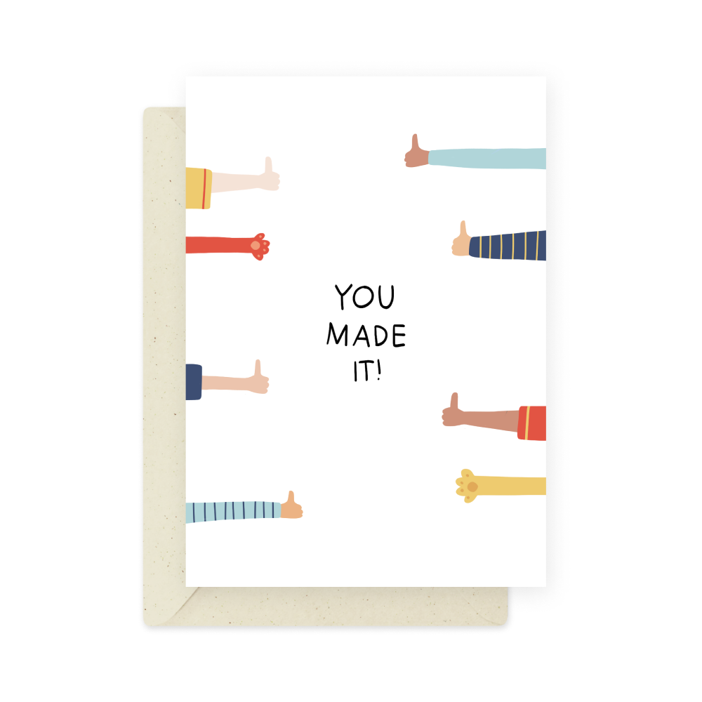 Greeting card - Eökke - You Made It!, 12 x 17 cm