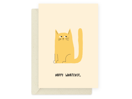Kartka okolicznościowa - Eökke - Happy Whatever, 12 x 17 cm