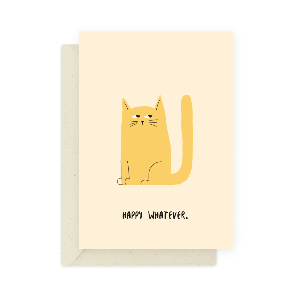 Greeting card - Eökke - Happy Whatever, 12 x 17 cm