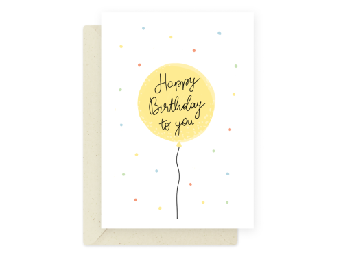 Kartka okolicznościowa - Eökke - Happy Birthday to You, 12 x 17 cm