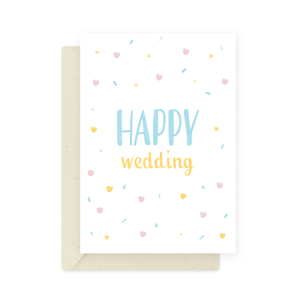 Kartka okolicznościowa - Eökke - Happy Wedding