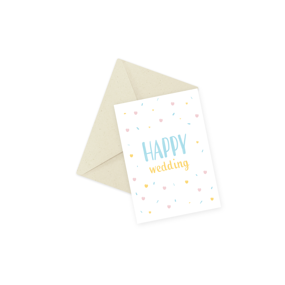 Kartka okolicznościowa - Eökke - Happy Wedding