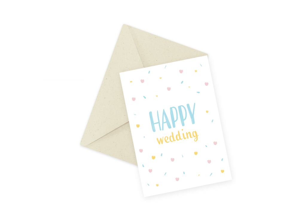 Greeting card - Eökke - Happy Wedding, 12 x 17 cm