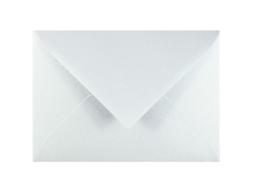 Curious Metallics envelope 120g - B6 White Silver