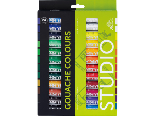 Gouache Artist's paints in tubes - Phoenix - 24 colors x 12 ml
