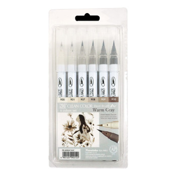 Kuretake Clean Color Real Brush Pen Set - Jewel Colors