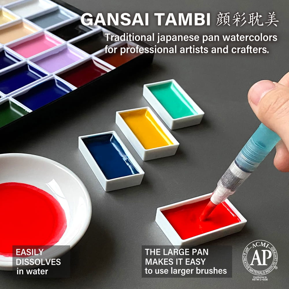 ブリュール　ArtePura Zestaw akwarelowy Watercolor Flowers, Glazing - Kuretake