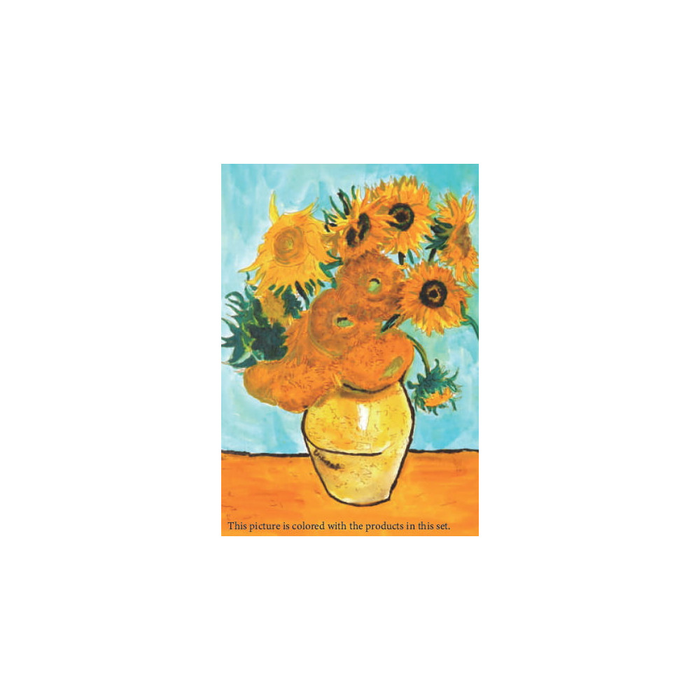 Historic Art, Vincent Van Gogh watercolor set - Kuretake - 12 pcs.