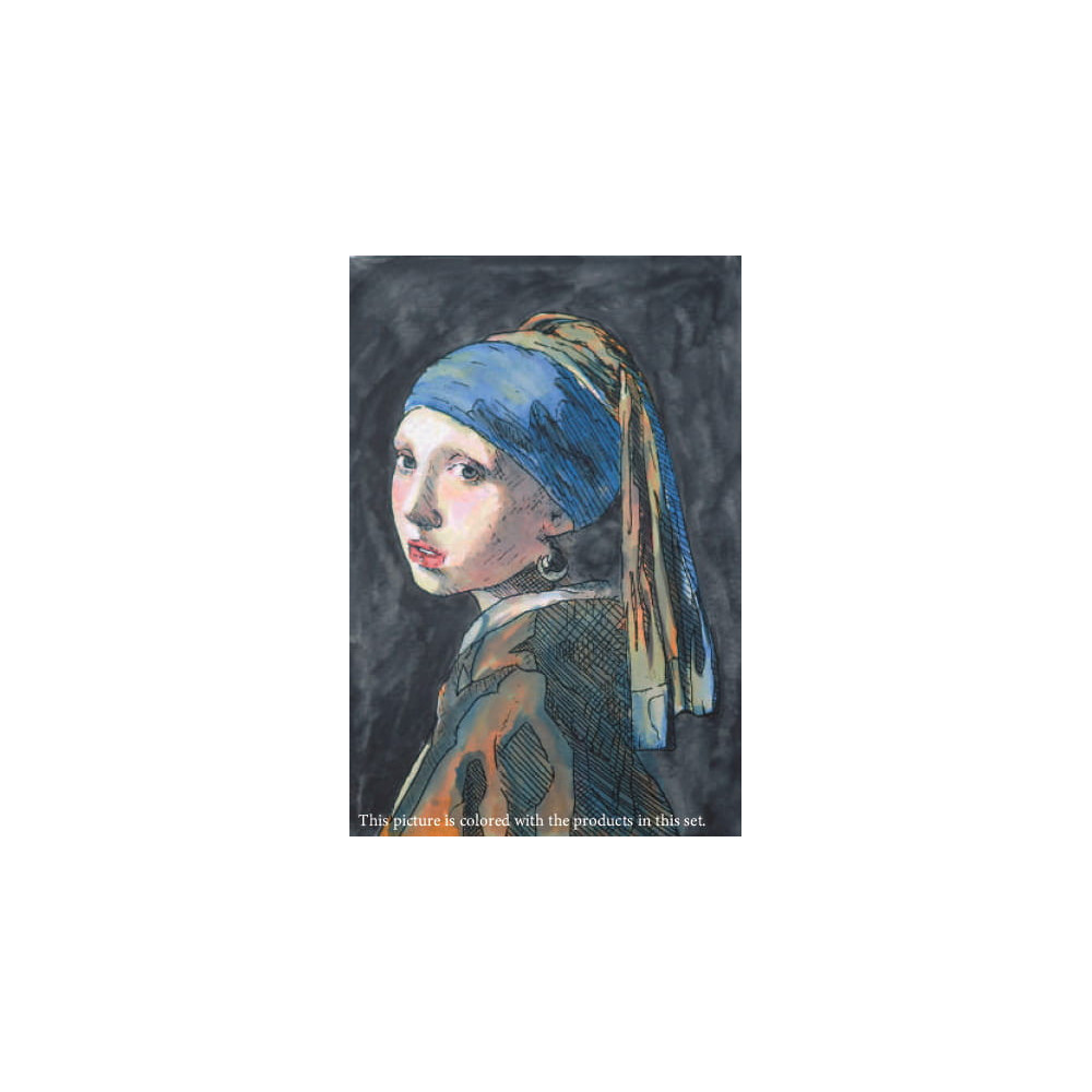 Historic Art, Johannes Vermeer watercolor set - Kuretake - 11 pcs.