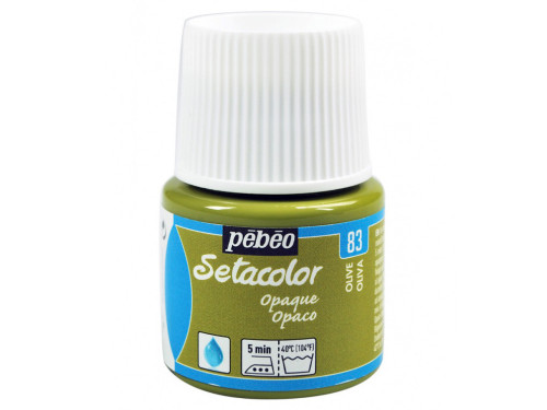 Setacolor Opaque paint for fabrics - Pébéo - Olive, 45 ml