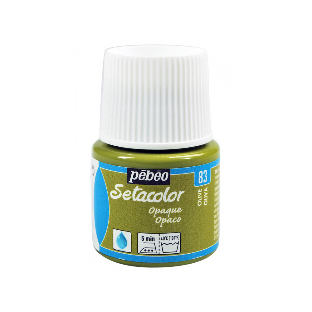 Setacolor Opaque paint for fabrics - Pébéo - Olive, 45 ml