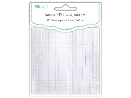 3D foam squares - DpCraft - 5 x 5 mm, 800 pcs.