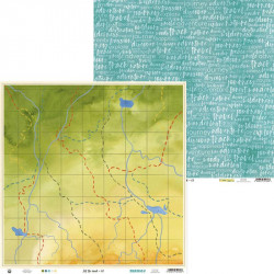 Scrapbooking paper 30,5 x 30,5 cm - Piątek Trzynastego - Hit the road 06